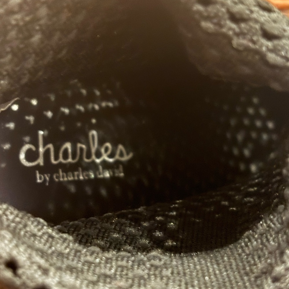 Charles By Charles David black mesh banker bootie heels shoe size 8.5. - Picture 11 of 16